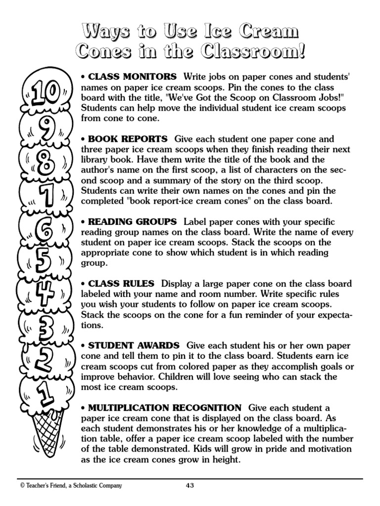6 Ways 2 Use Icecream Cones PDF Psychology Applied Psychology