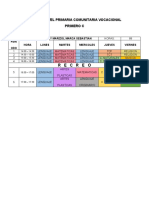 Horario Primero C