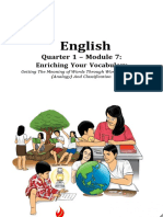 English: Quarter 1 - Module 7