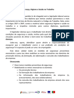 Segurança e Saúde no Trabalho