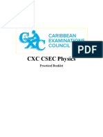 CXC CSEC Physics: Practical Booklet