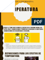 Temperatura, Platica Informativa