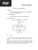 The Wound-Rotor Induction Motor I. Objectives