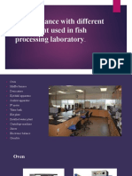 Acquaintance With Different Equipment Used in Fish Processing Laboratory