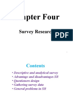 Chapter Four: Survey Research