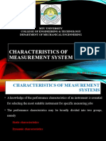 Chapter 2 - Characteristics of Measurement System