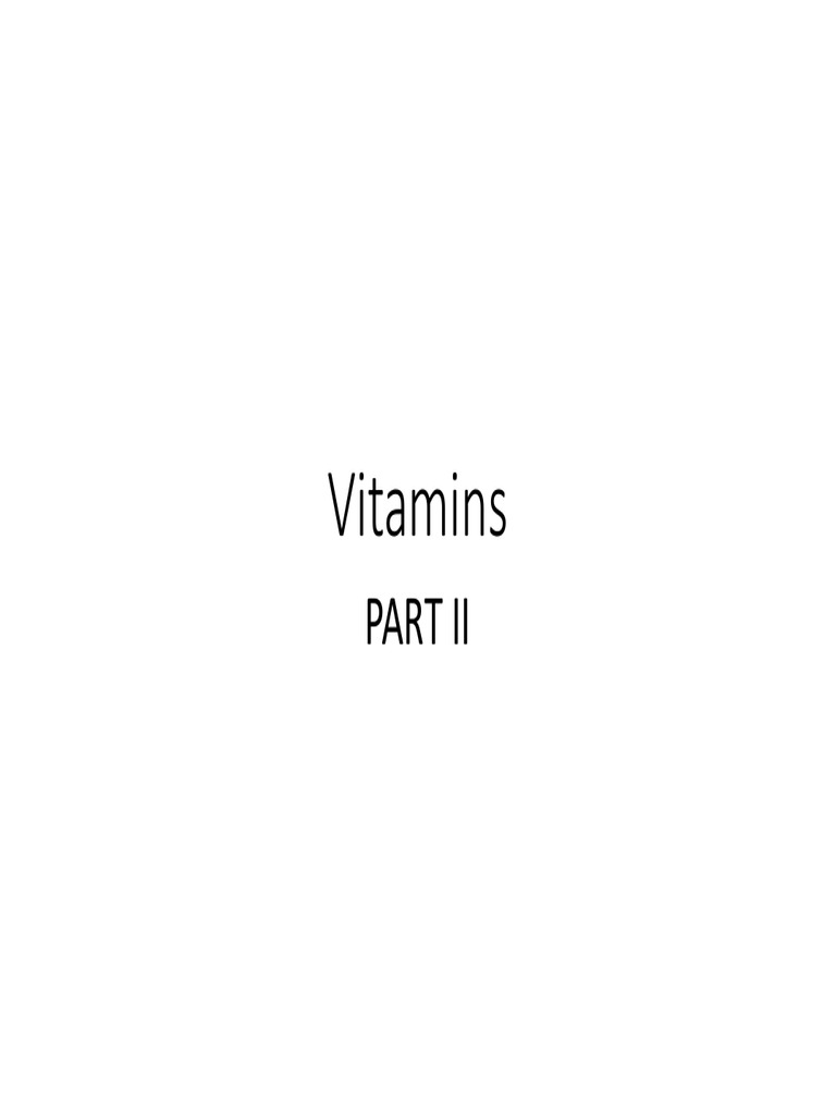 Fat Soluble Vitamins An Overview of Vitamins A, D, E, and K PDF