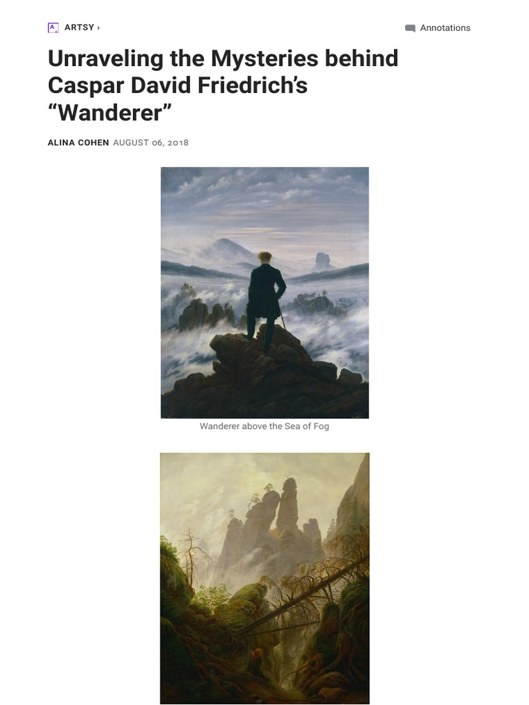Unraveling The Mysteries Behind Caspar David Friedrich's PDF