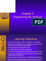 Organizing The Venture