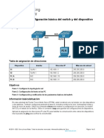 Configurar switch, PC y verificar conectividad