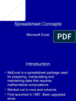 Spreadsheet Concepts: Microsoft Excel