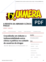 Cracolândia em debate_ a indissociabilidade entre clínica e política no cuidado de usuários de drogas – A Revista da ABRAMD Clínica – São Paulo