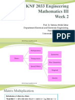 KNF 2033 Engineering Mathematics III Week 2