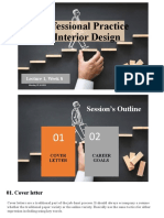 Professional Practice in Interior Design: Lecture 1, Week 8