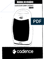 Cadence Aquecedor Aqc414 Manual