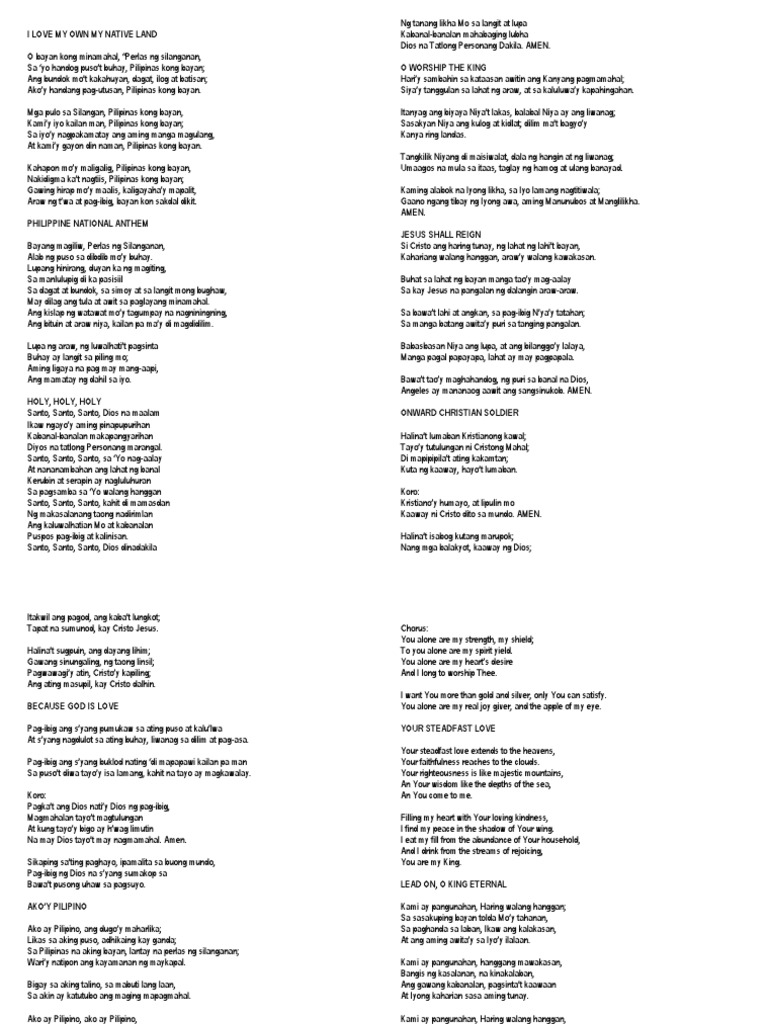 Methodist Hymns Tagalog PDF