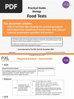 GCSE Practical Guide Biology Food Tests