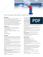 PRO Combination Air Valve For High Flow: Description