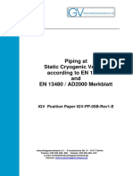 Piping at Static Cryogenic Vessels According To EN 13458 and EN 13480 / AD2000 Merkblatt