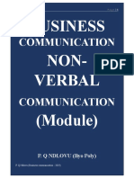 Non-Verbal Comms Notes