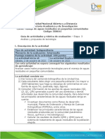 Guia de Actividades y Rúbrica de Evaluación - Unidad 2 - Etapa 3 - Análisis y Propuesta de Tecnología