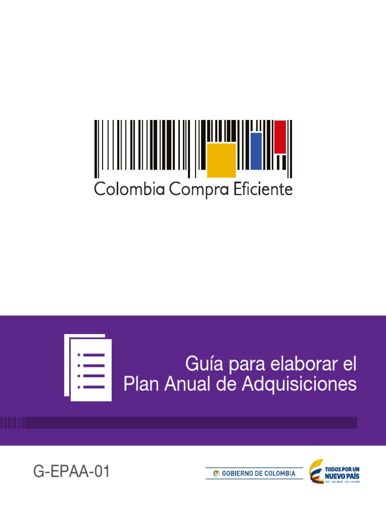 Guía para el Plan Anual de Adquisiciones | PDF | Presupuesto