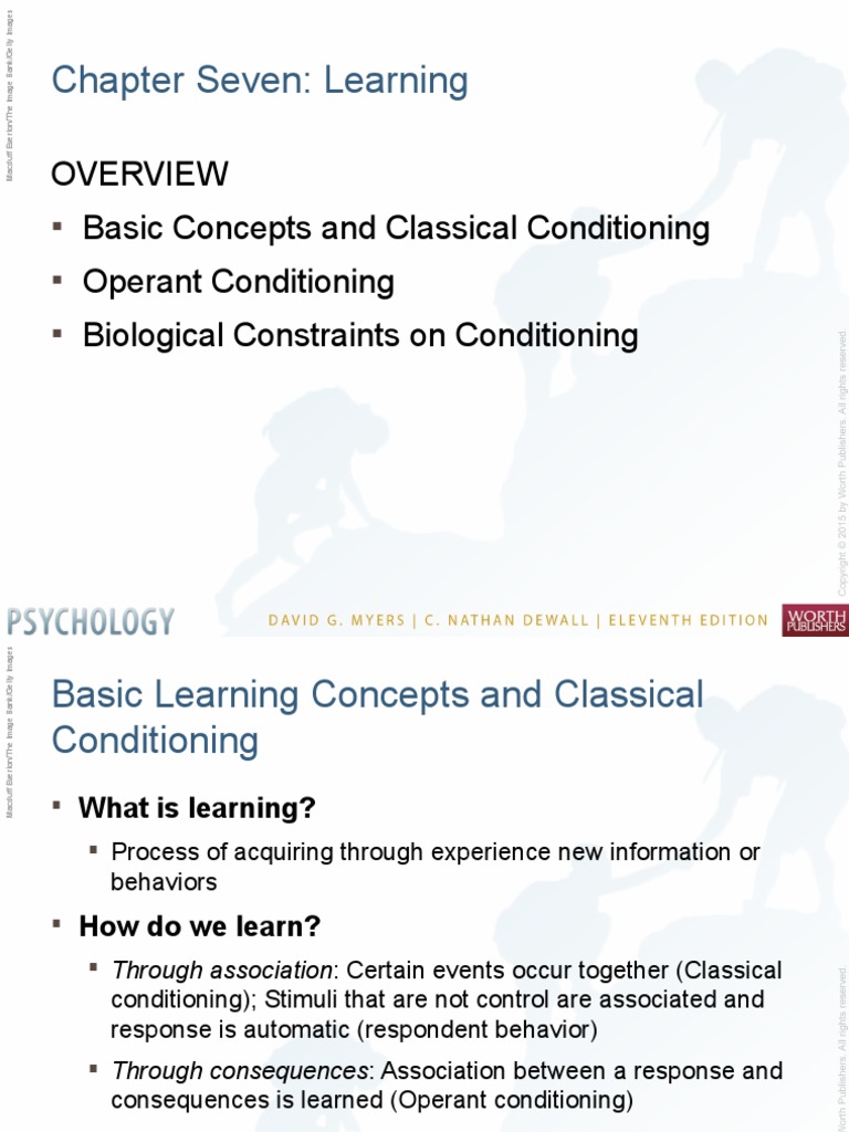 Chapt. Seven - Learning | PDF | Classical Conditioning | Reinforcement