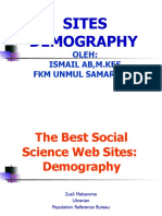 Sites Demography: Oleh: Ismail Ab, M.Kes FKM Unmul Samarinda