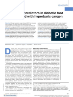 Amputation Predictors in Diabetic Foot Ulcers Treated With Hyperbaric Oxygen