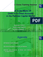 Merits & De-Merits of Direct & In-Direct Accounts in The Pakistan Capital Market