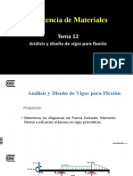 Análisis de vigas para flexión