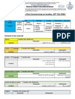 Grade 11C Weekly Plan Commencing On Sunday,: Week 9 Quizzes