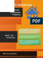 Corporate Reporting - MFRS140 - Investment Properties - Dayana Mastura