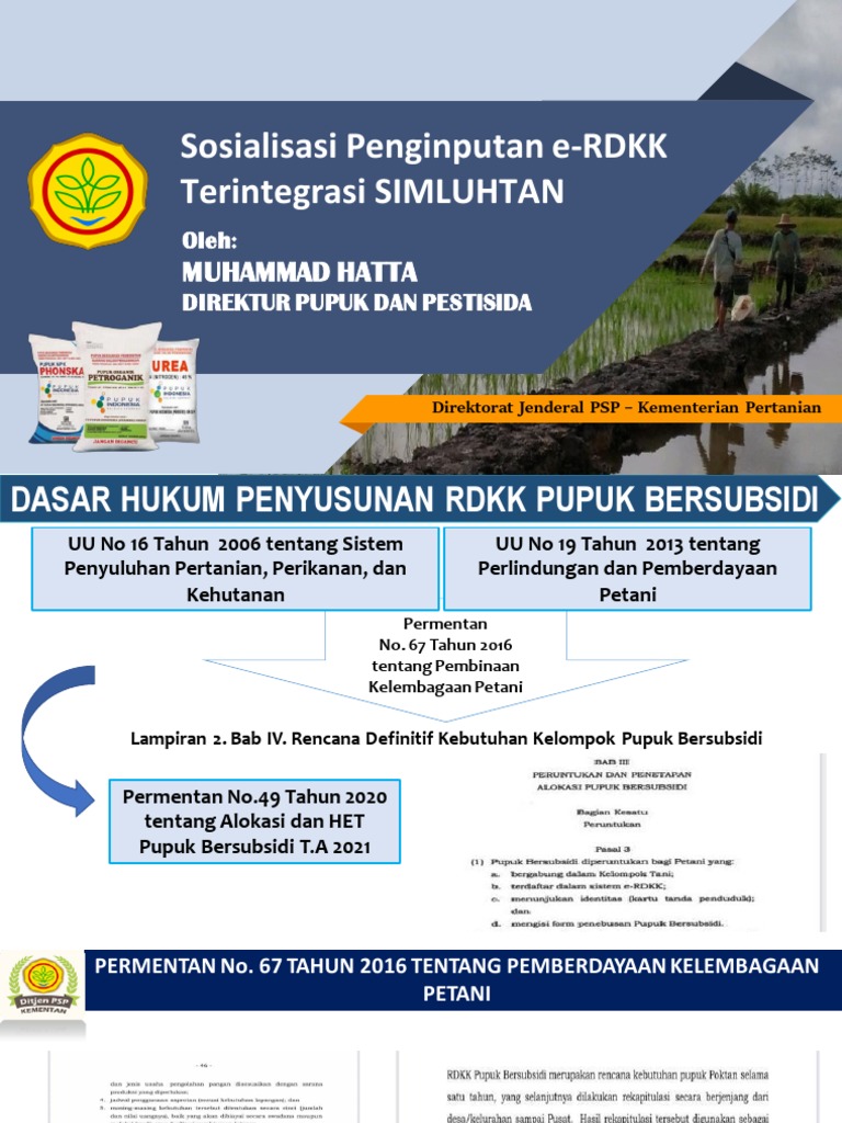 Sosialisasi e-RDKK | PDF