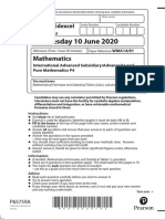 Wednesday 10 June 2020: Mathematics