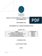 Solids Determination in Wastewater Treatment