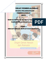 RPP 1 Lembar Kelas 5 Tema 1 - Organ Gerak Hewan Dan Manusia