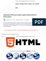 Codigo Fuente HTML para Actualizar Pagina Automaticamente o Redireccionarla - Spek Regg