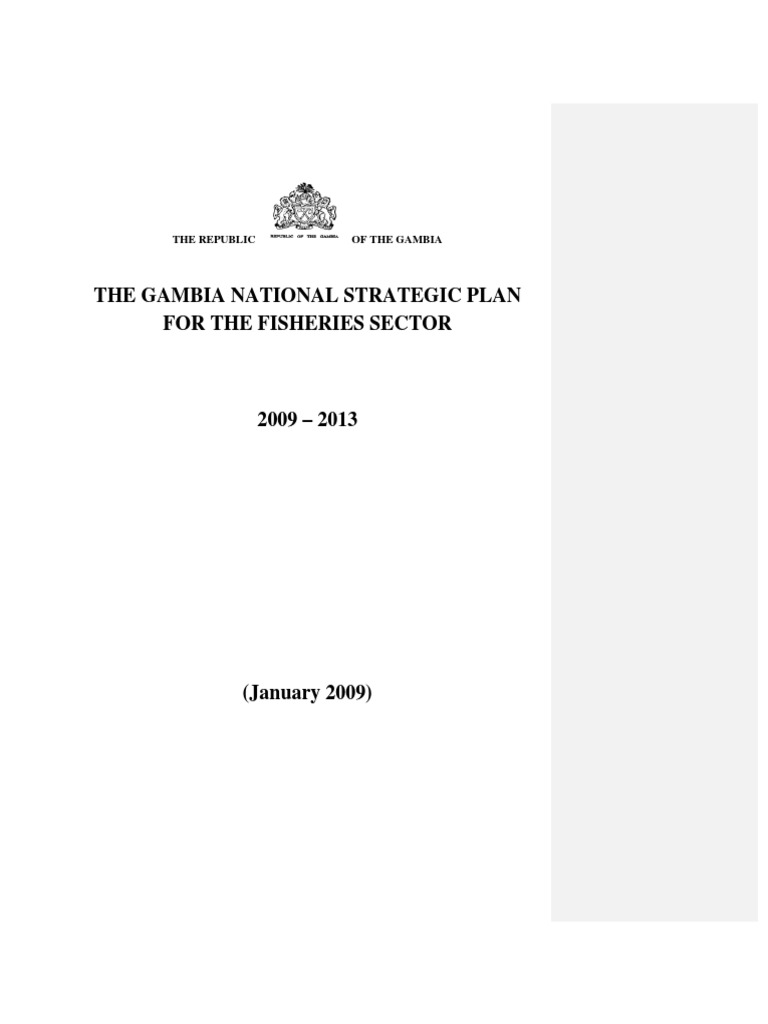 The Gambia National Strategic Plan For The Fisheries Sector | PDF ...