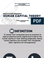 Human Resources Management: The Capital Theory Presentation