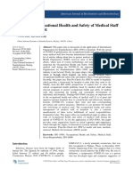 Research On Occupational Health and Safety of Medical Staff Based On ISO 45001