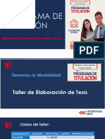 Programa de Titulacion - Taller Elaboracion de Tesis 2021 - 15 de Noviembre 2021