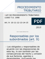 Ley de Procedimiento Tributario-Art.9-11-12-13-14-15