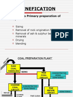 Coal Benefication: It Means Primary Preparation of Coal