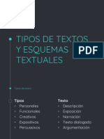 Tipos de Textos