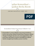 Ketrampilan Komunikasi - Menyampaikan Berita Buruk