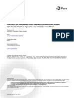 Attachment and Posttraumatic Stress Disorder in Multiple Trauma Samples