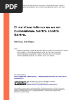 Bellocq, Santiago (2019) - El Existencialismo No Es Un Humanismo. Sartre Contra Sartre