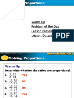 Warm Up Lesson Presentation Problem of The Day Lesson Quizzes