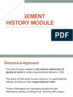 Management History Module